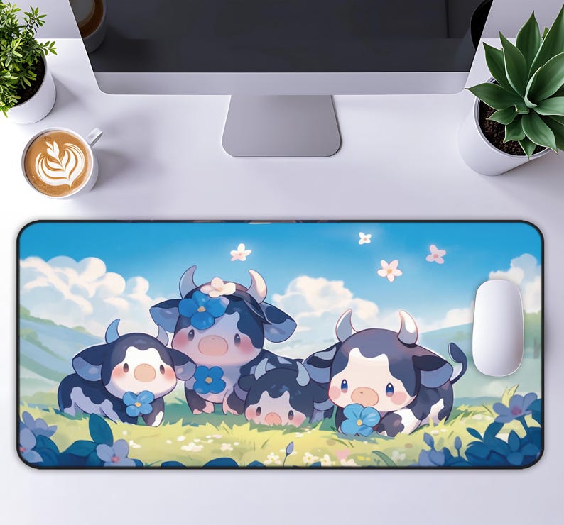 Cow Mat Rubber - Simpatico tappetino da tavolo con mucca,