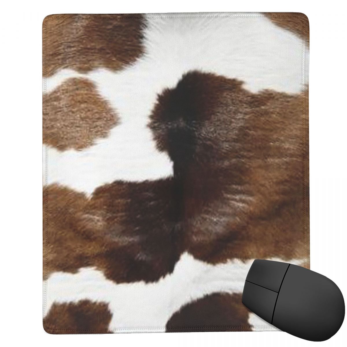 Cow Mat Rubber - Tappetino per mouse con stampa rustica