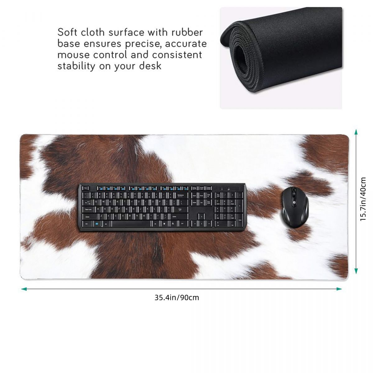 Tappetino per Mouse Grande con - Cow Mat Rubber recensione e prezzo