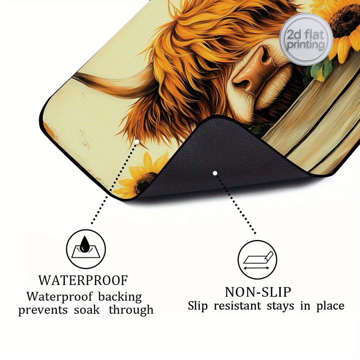 1 tappetino decorativo per asc - Cow Mat Rubber recensione e prezzo